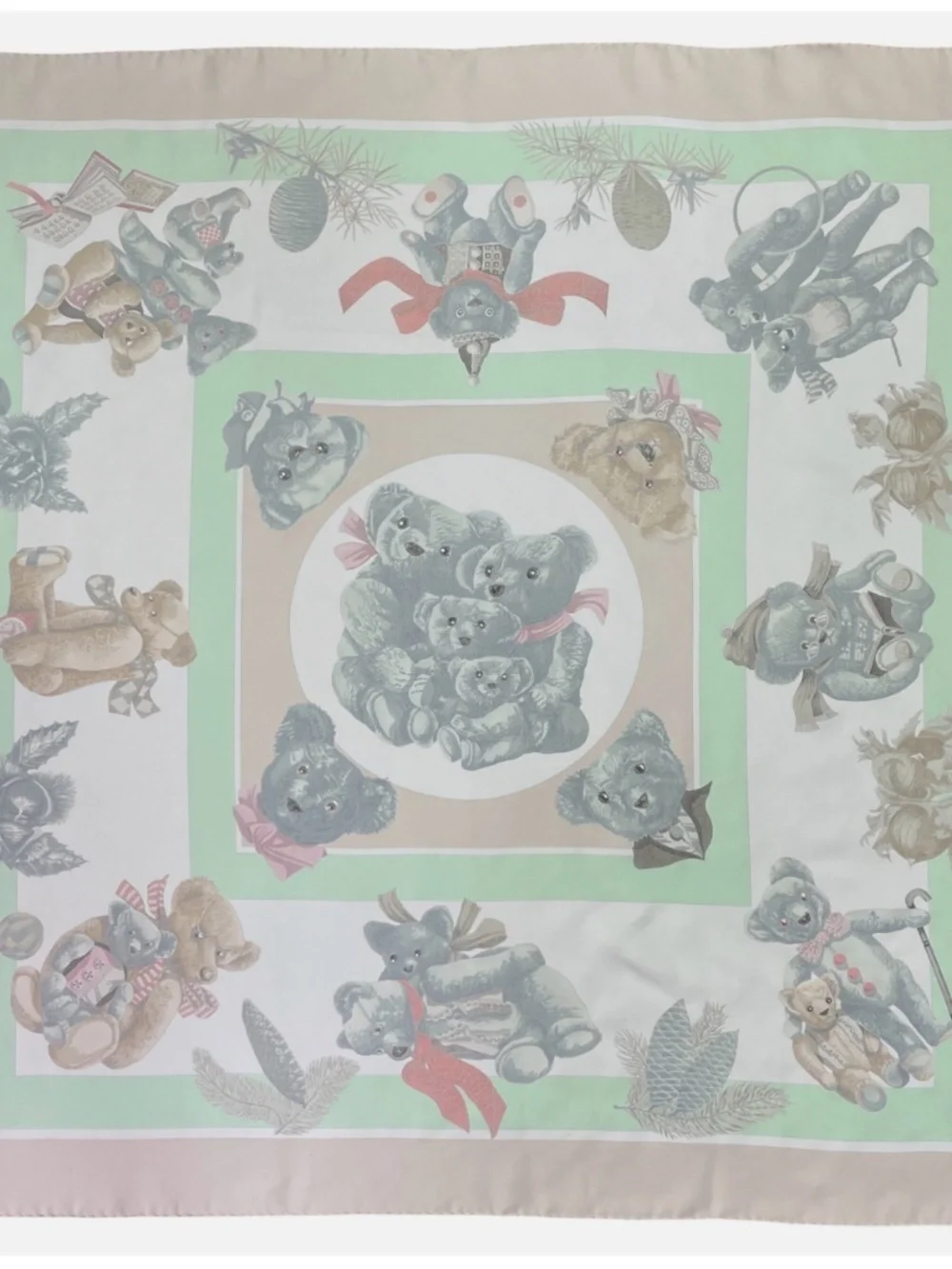 Authentic Hermes Carré 90 CONFIDENTS DES COEURS Silk Scarf W/Box